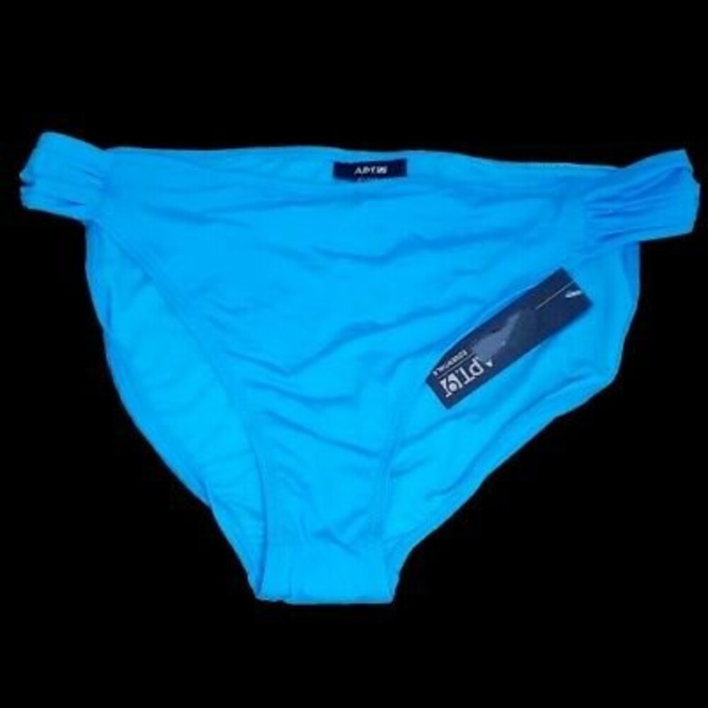 NWT sz 14 Apt 9 Blue Swimsuit Bathing Suit Separates - BOTTOMS ONLY w/ side tab